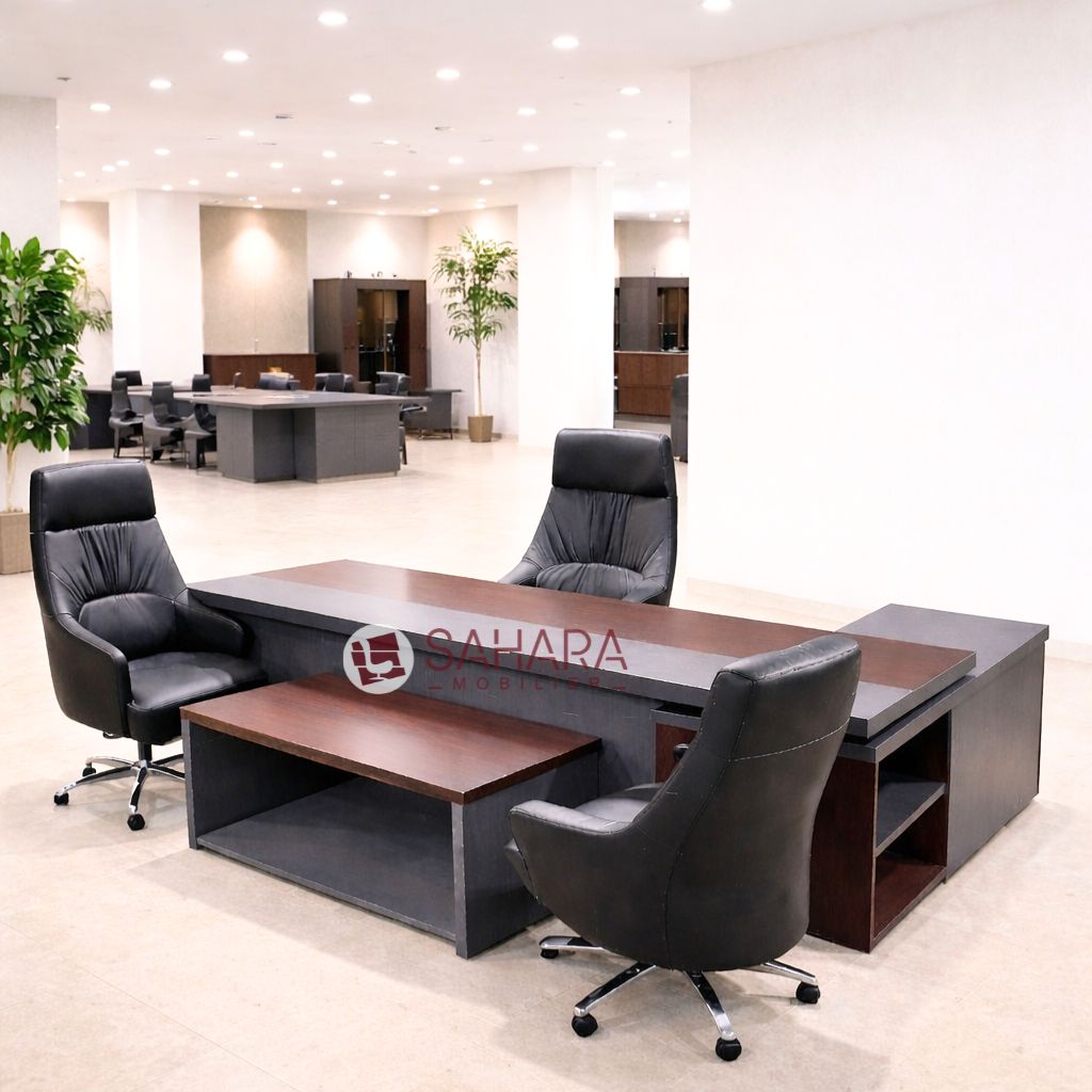 Bureau de direction Al-Wajaha C0670 design moderne en bois mélaminé